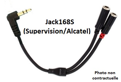 Cordon jack168 femelle 4 pts et jack male 3 pts pour supervision