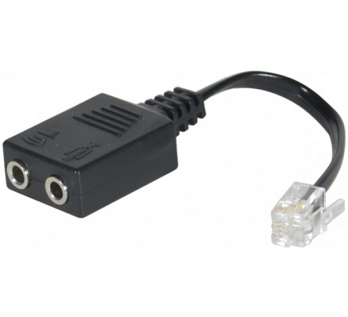 Adaptateur pour microcasque RJ-9 / 2 JACK 3.5