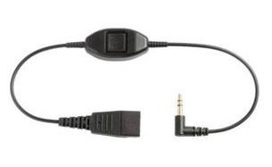 [JACKQDPL] Cordon jack male 3,5mm 3 pts qd jabra avec bouton de prise de ligne