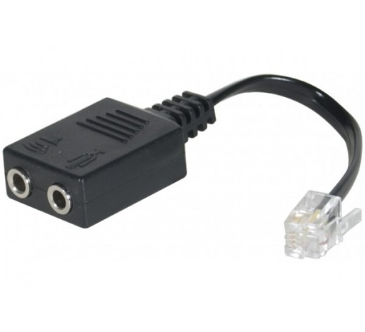 [RJ172] Adaptateur pour microcasque RJ-9 / 2 JACK 3.5